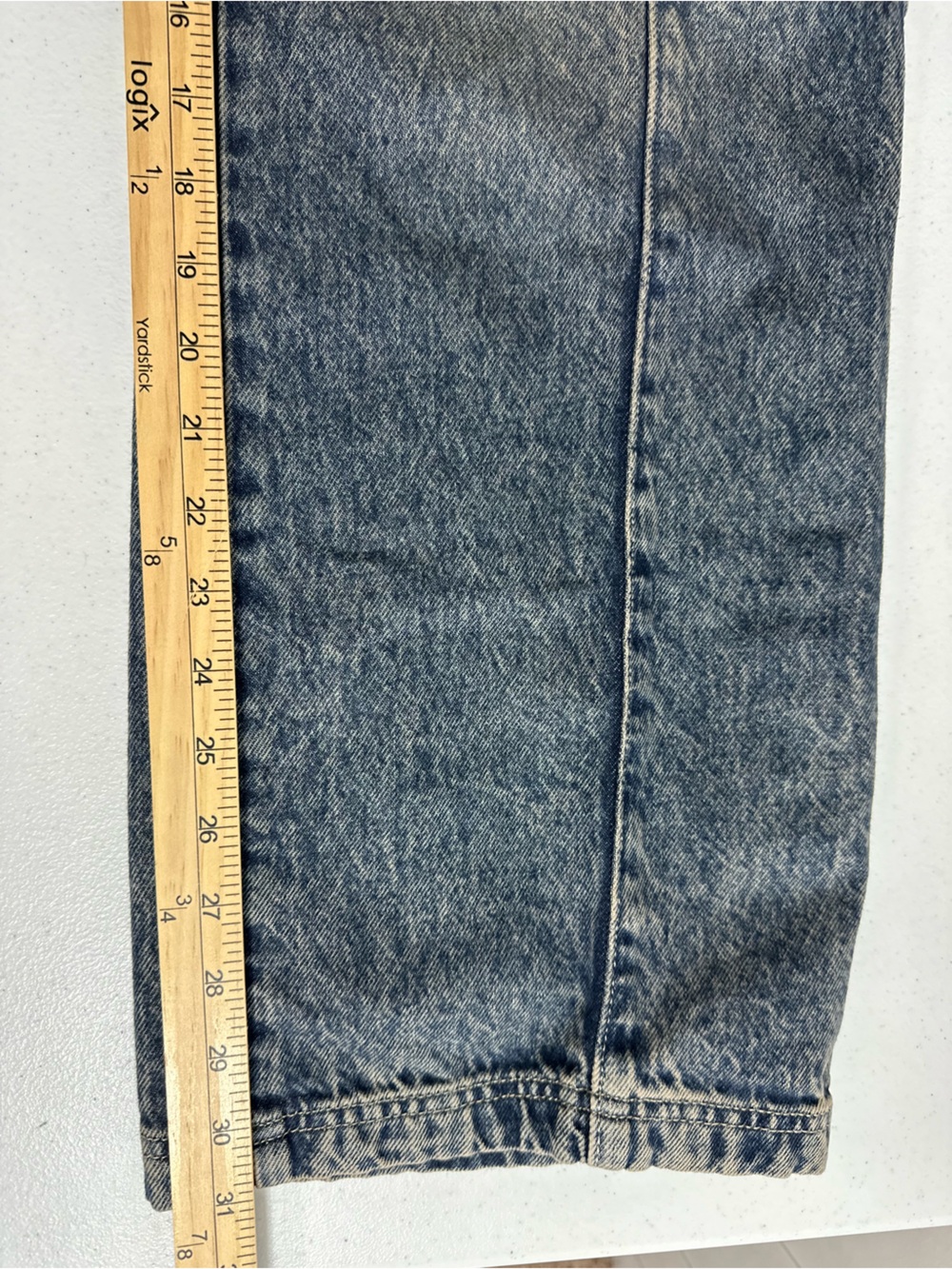Arizona Jean Sz 10 Skater Jeans Highest Rise Slouchy Hip Thigh Carpenter Denim - Picture 11 of 12